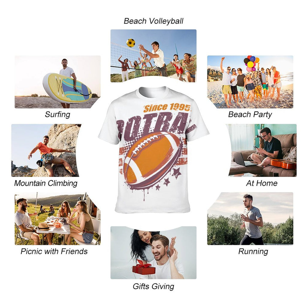 NenntBriy - Men's Short Sleeve T-Shirt Football - Customized with photo&text
