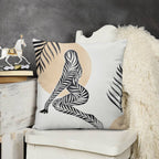 NenntBriy - Plush Pillow Case (double-sided Design) Girl Paintings Tree - Customized with photo&text