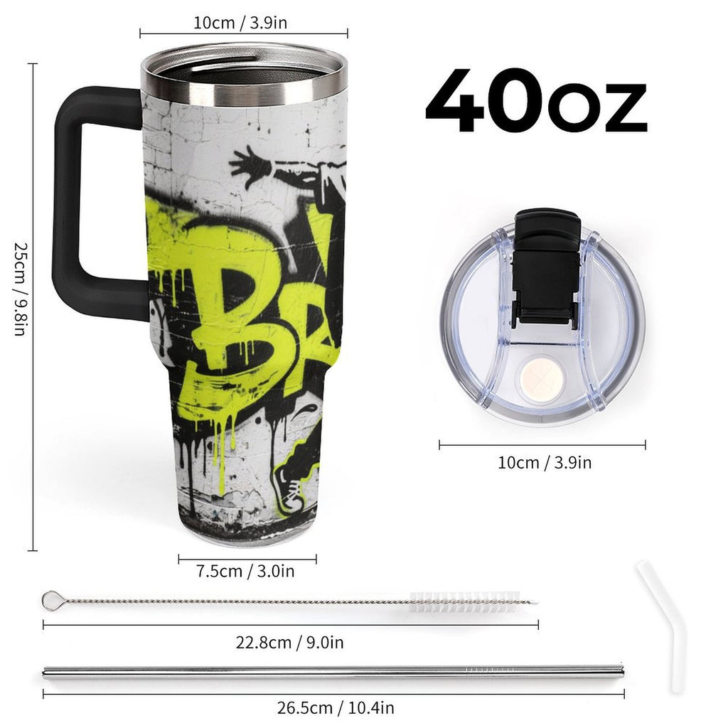 NenntBriy - Large Capacity Car Cup Vintage clip art from the 1980s - Customized with photo&text