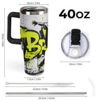 NenntBriy - Large Capacity Car Cup Vintage clip art from the 1980s - Customized with photo&text