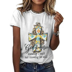 NenntBriy - Full Print T-shirt Tribe Geometry Cross Graphic - Customized with photo&text