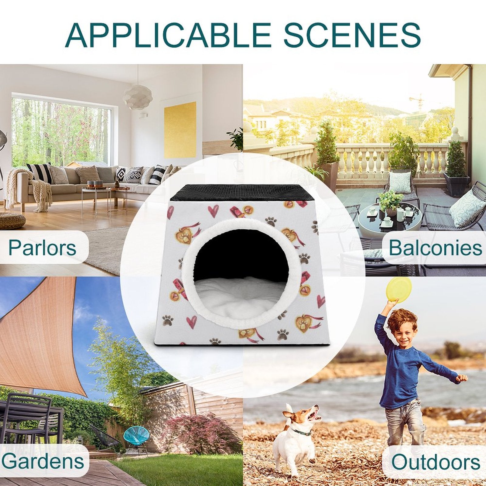 NenntBriy - Capsule Pet Waterloo Paw Print, Love, Repetition, Pet - Customized with photo&text