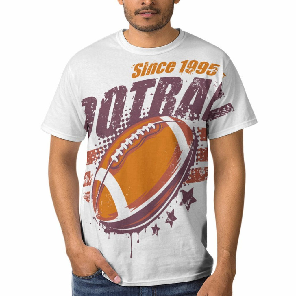 NenntBriy - Men's Short Sleeve T-Shirt Football - Customized with photo&text