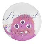 NenntBriy -  Refrigerator Glass Sticker Pink Little Monster-Cartoon - Customized with photo&text
