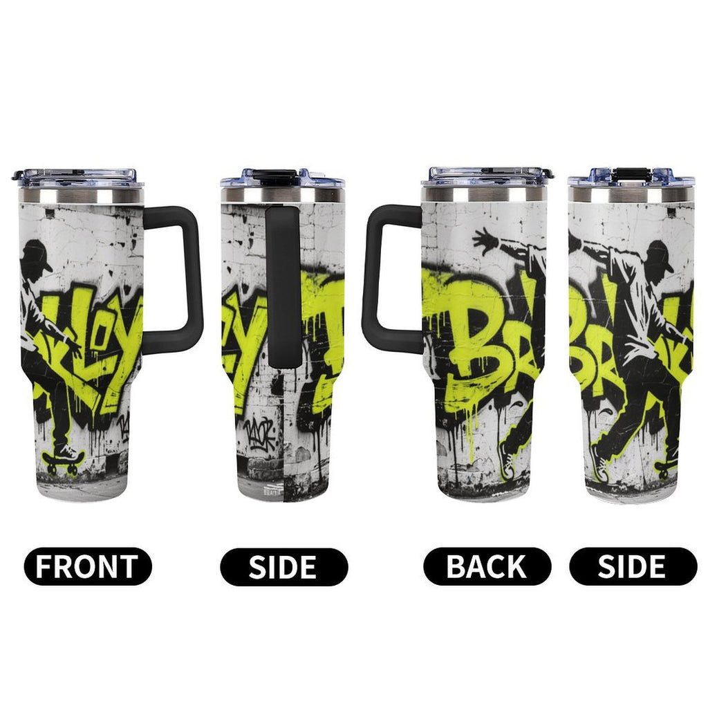 NenntBriy - Large Capacity Car Cup Vintage clip art from the 1980s - Customized with photo&text