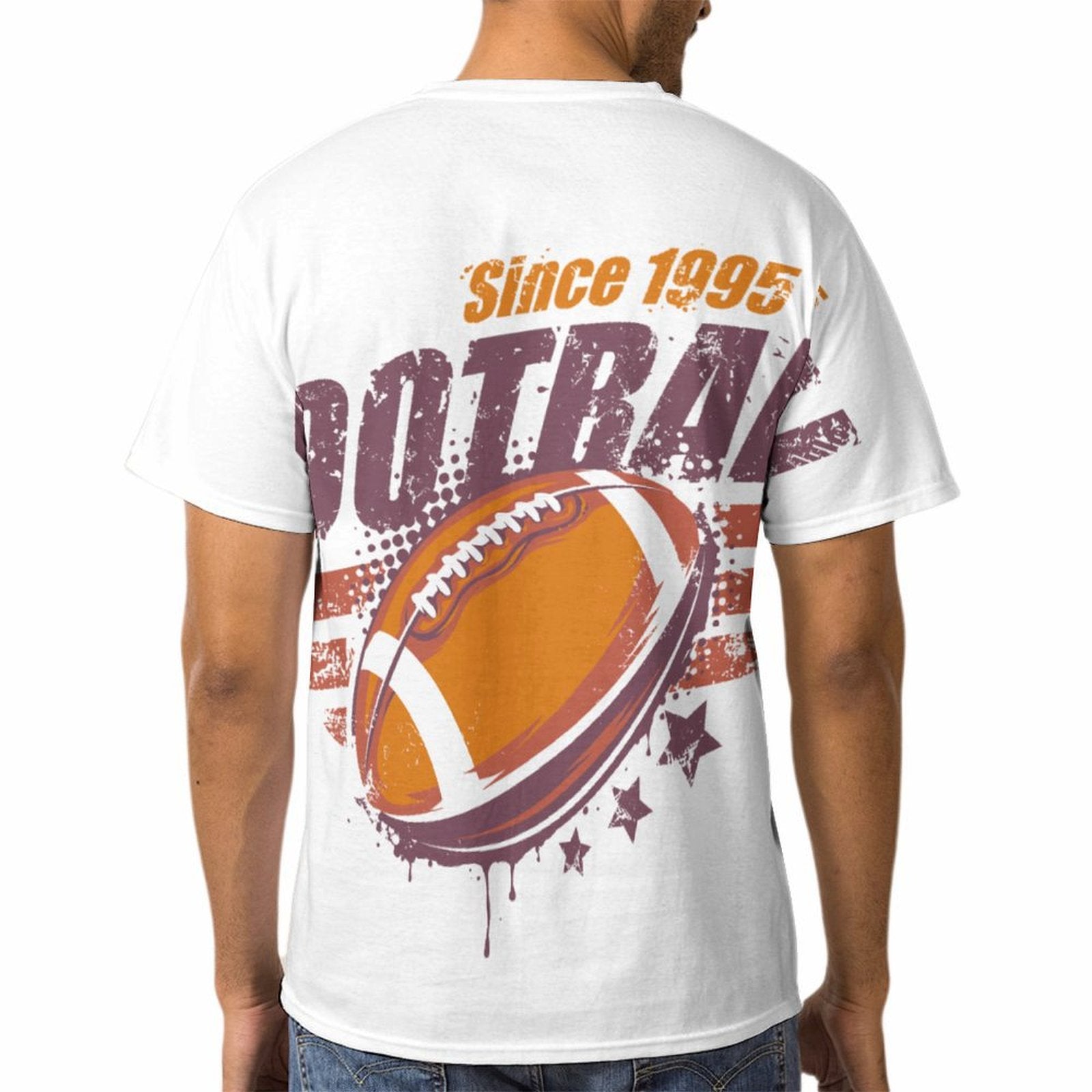 NenntBriy - Men's Short Sleeve T-Shirt Football - Customized with photo&text