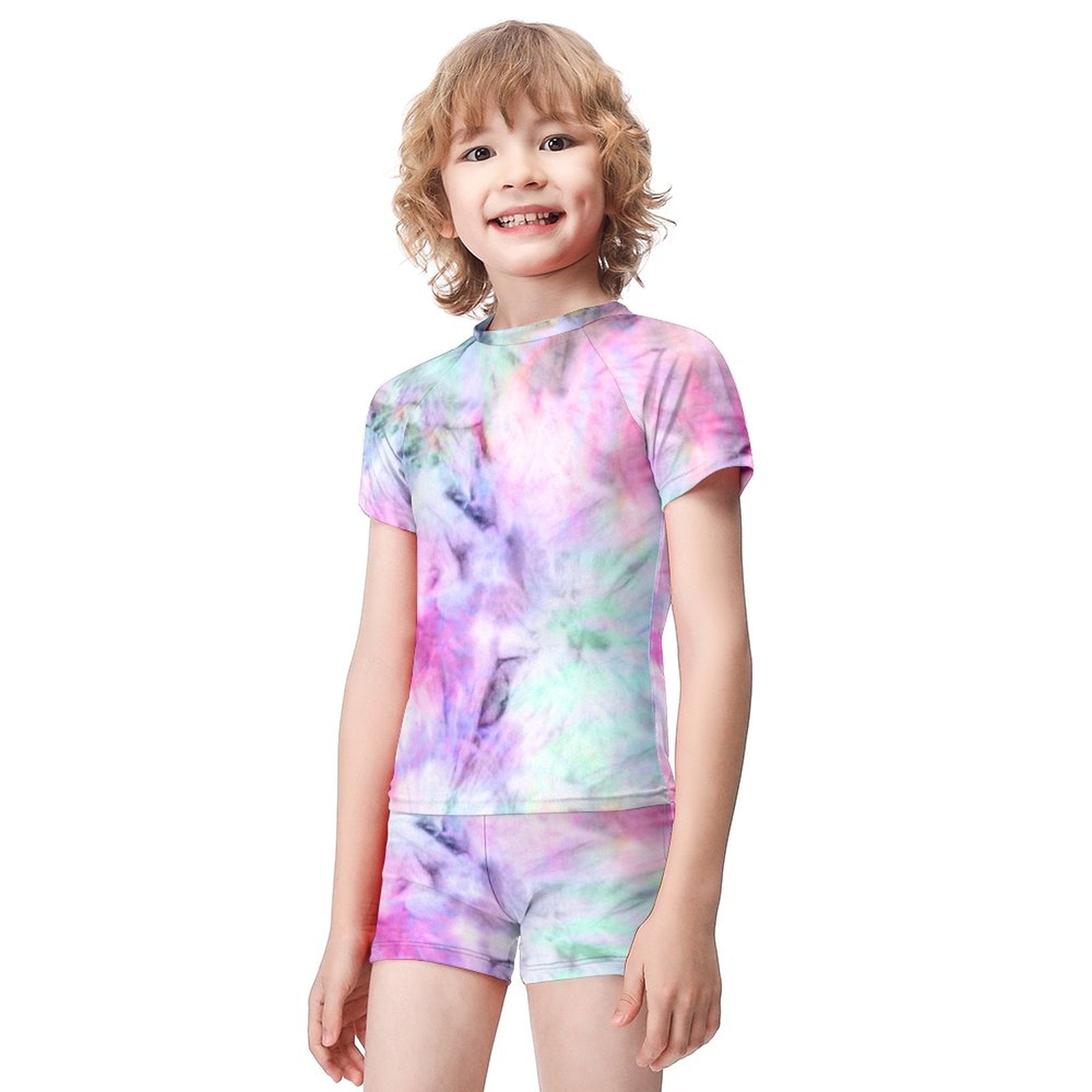 NenntBriy - Boy's Swimsuit Watercolour  - Customized with photo&text