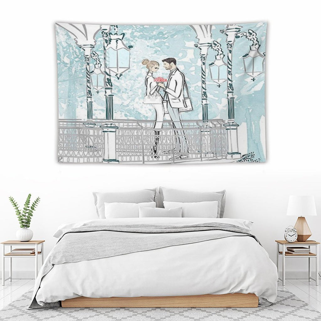 NenntBriy - Tapestries Plush fabric throw pillow covers with single-sided printing (set of 4) - Customized with photo&text