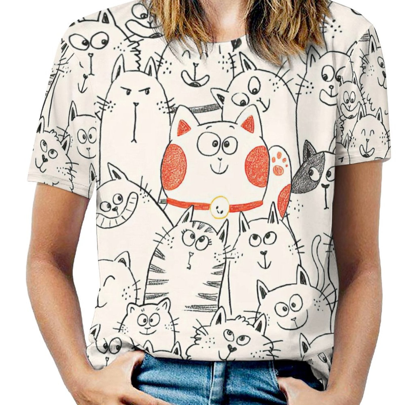 NenntBriy - Full Print T-shirt Smile Cat - Customized with photo&text