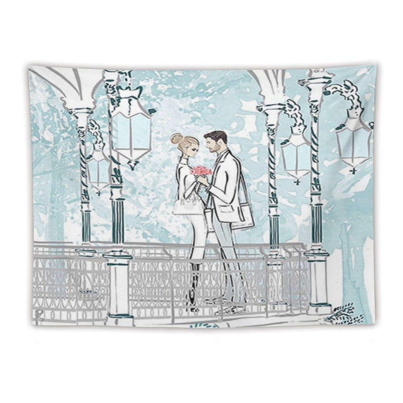 NenntBriy - Tapestries Plush fabric throw pillow covers with single-sided printing (set of 4) - Customized with photo&text