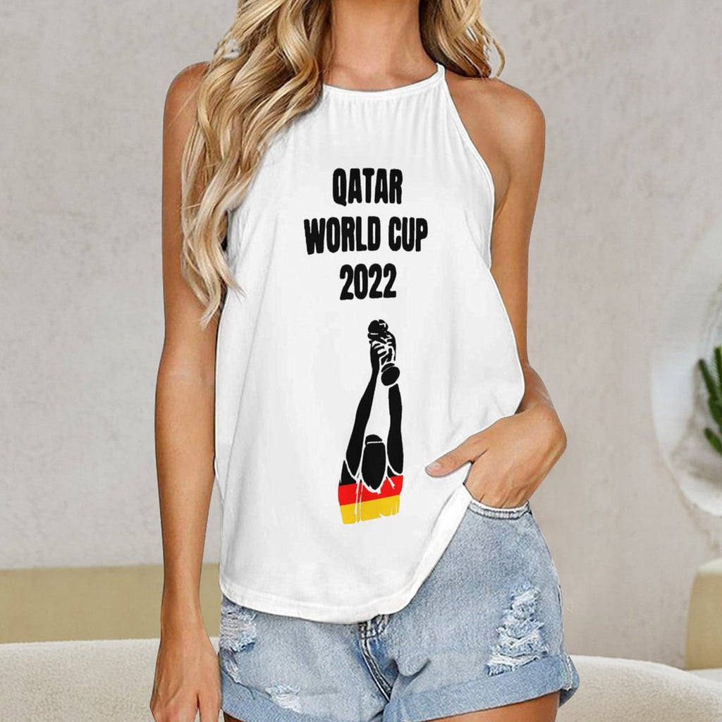 NenntBriy - Round Neck Vest QATAR WORLD CUP 2022 G - Customized with photo&text
