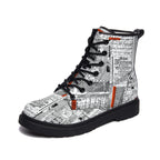 NenntBriy - Adult Full-print Boots for Men And Women Newspaper - Customized with photo&text