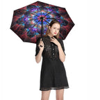 NenntBriy - 3 Fold Auto Umbrella 8K fully automatic umbrella (printed inside and black vinyl outside) - Customized with photo&text