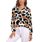 NenntBriy - Vntage Casual Long Sleeve Shirt Tops American Football Pattern- Customized with photo&text